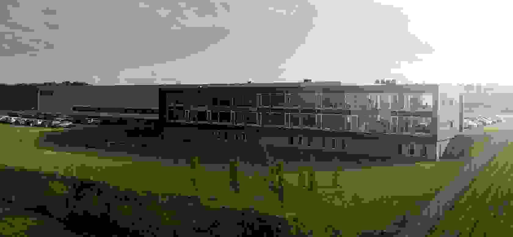 Luftfoto af BJ-Gear A/S bygningen